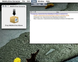 Conversion log output